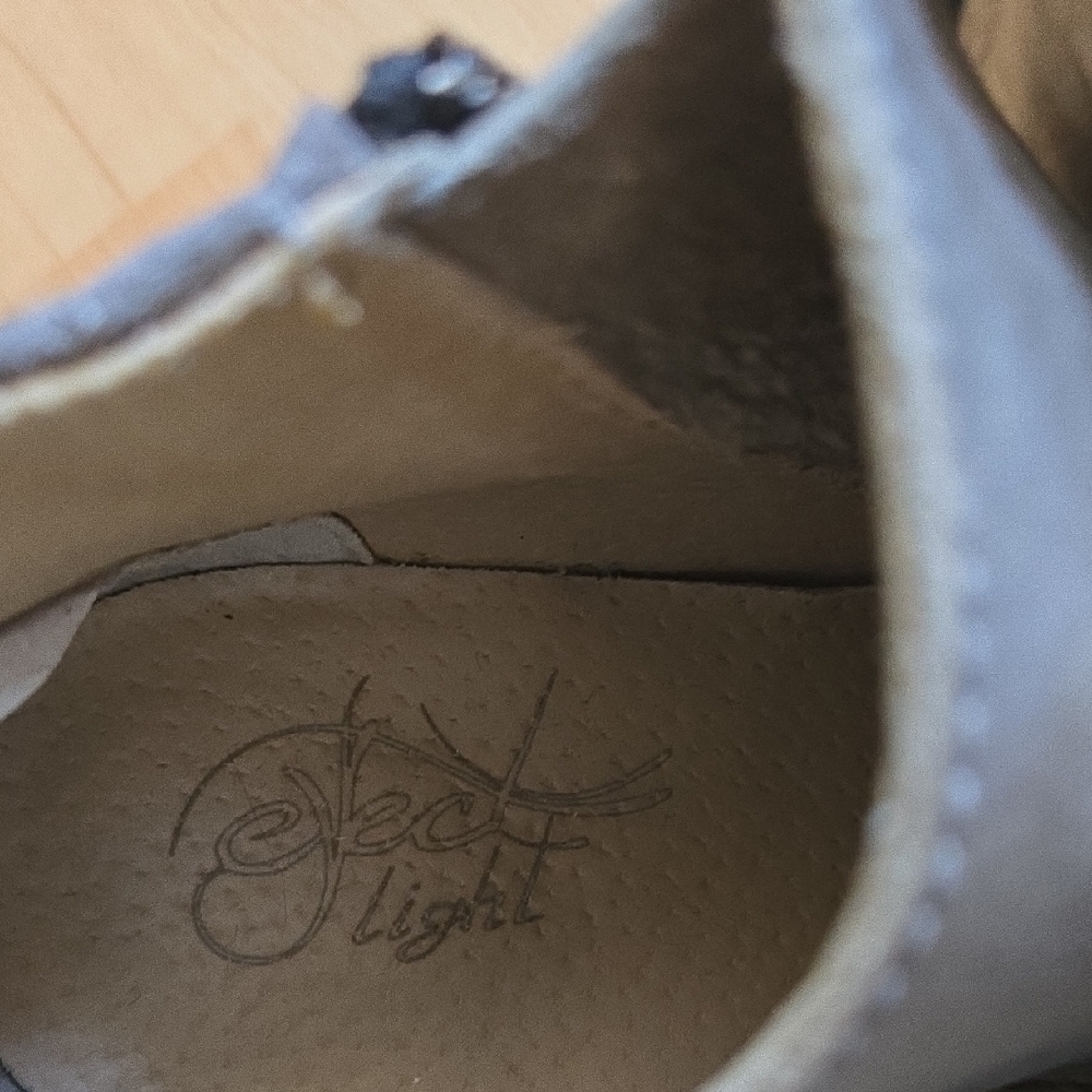 Elegant Gray Lace-Up Boots for Women, 36, Like New, Made In Portugal - Picture 7 of 7